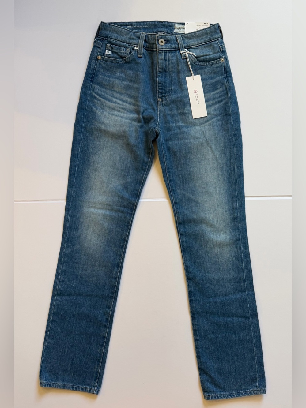 AG Adriano Goldschmied Women's Nmc1875 Jeans NWT Sz 24 Mari Slim Straight